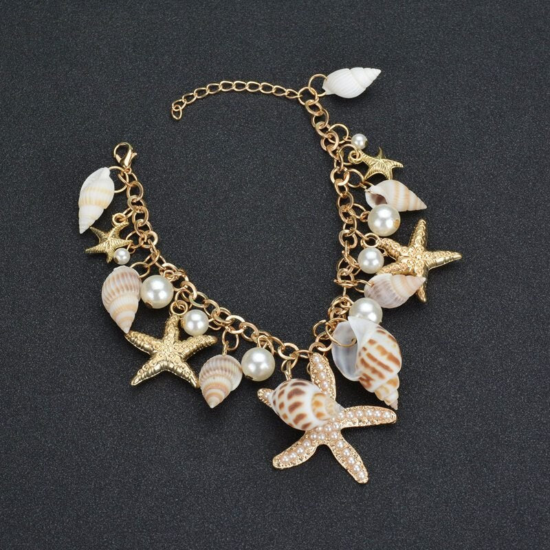 Mermaid's Shell Charm Bracelet