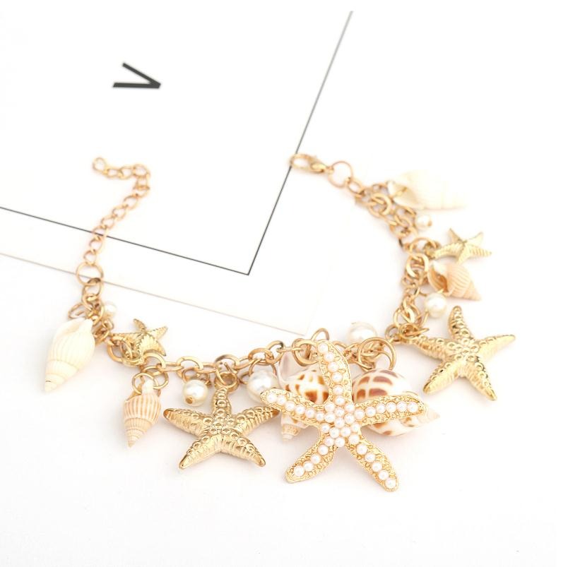 Mermaid's Shell Charm Bracelet