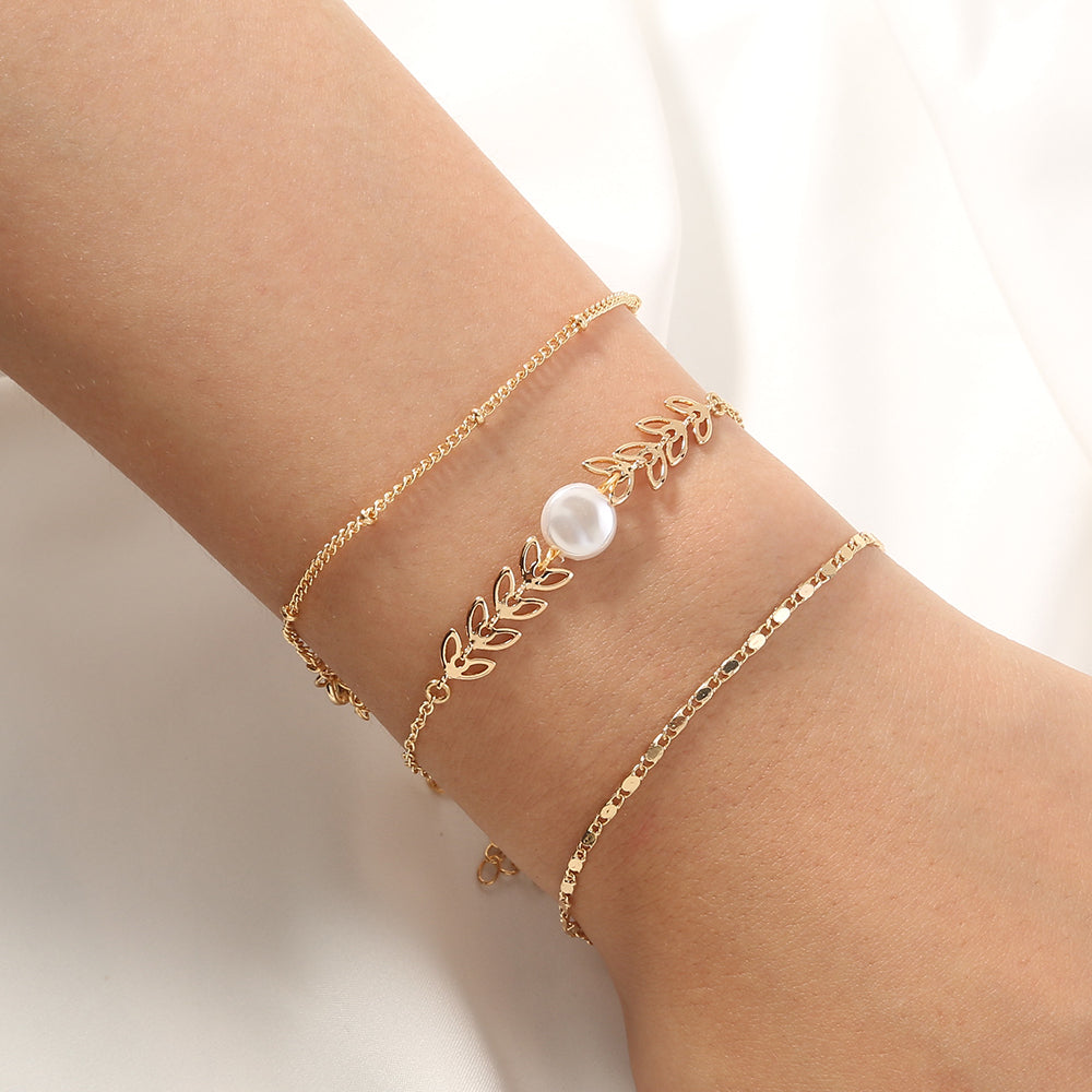 Pearl Wheat Bracelet Bundle