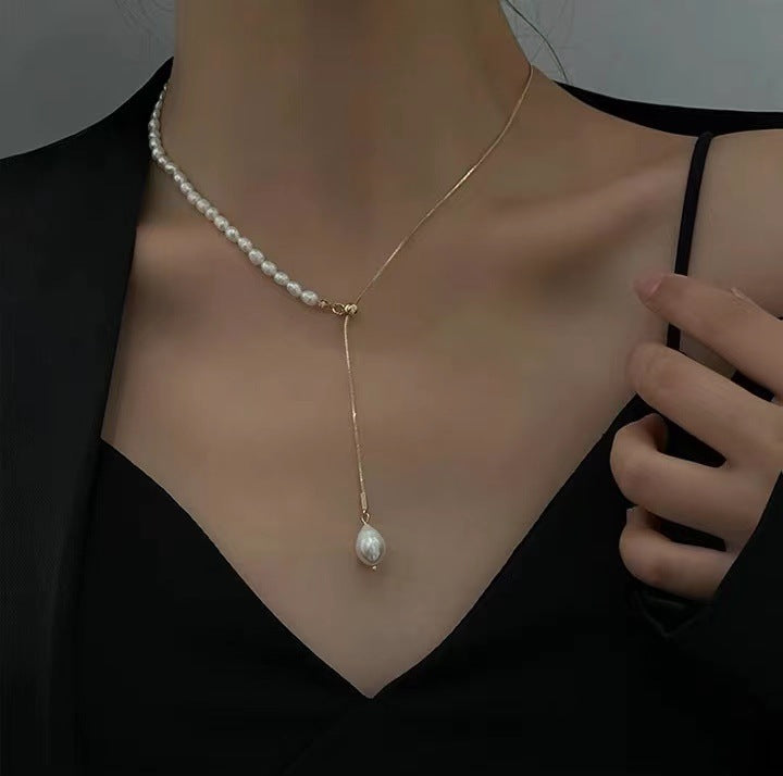 Dainty Pearl Drop Necklace