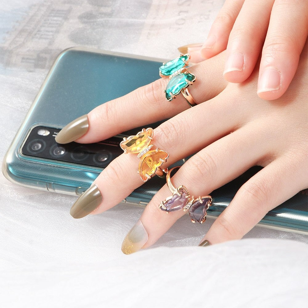 Transparent Butterfly Ring