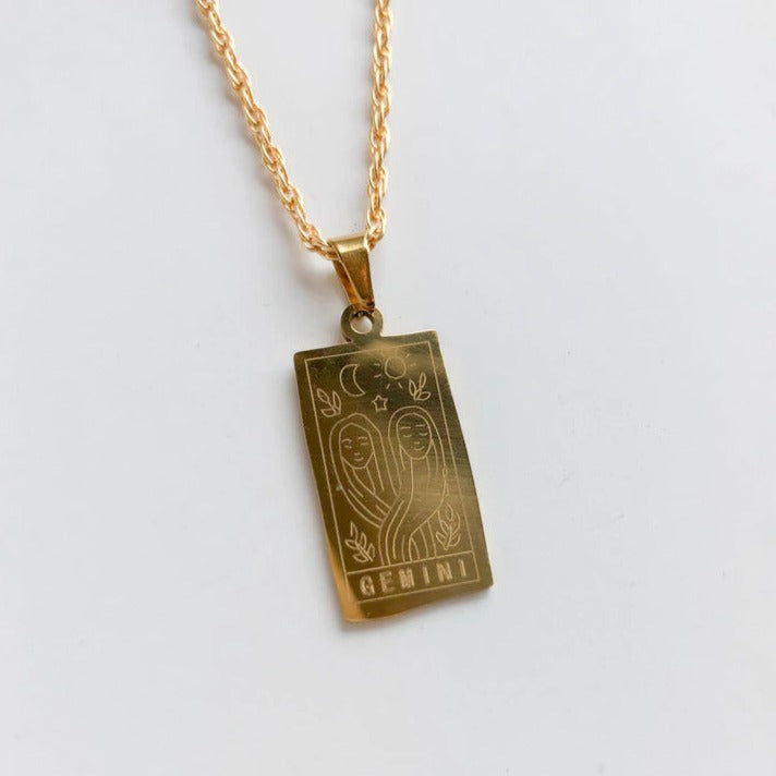 Gemini Astrology Necklace