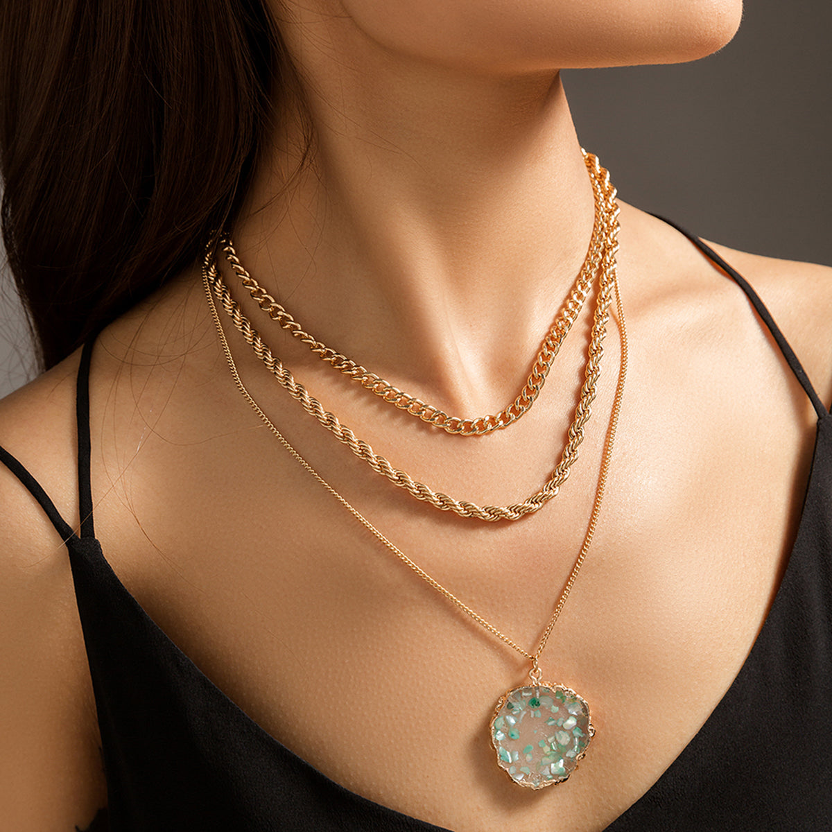 Gemstone Layered Necklace