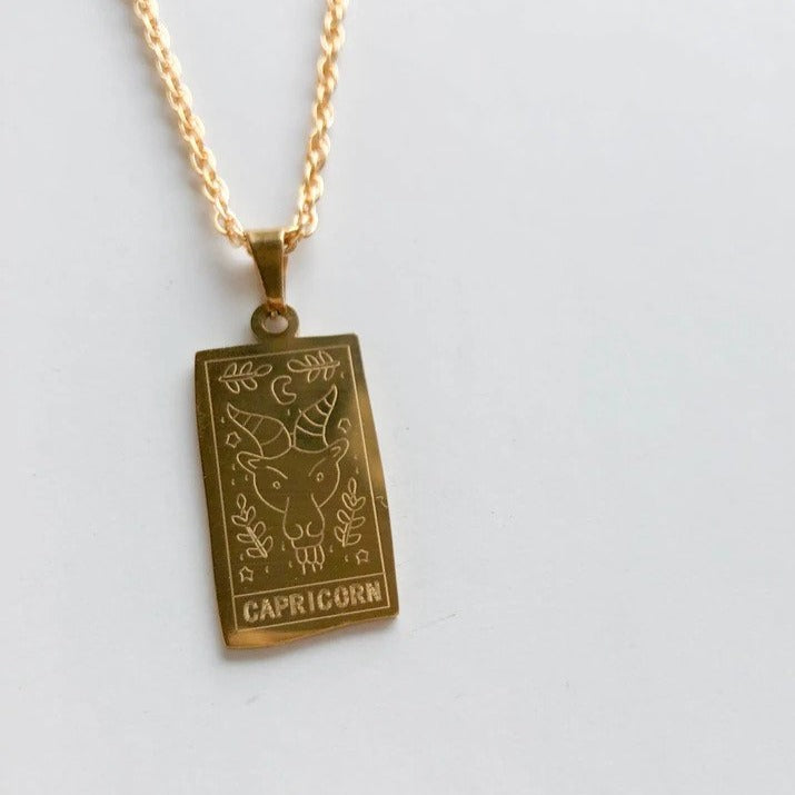 Capricorn Astrology Necklace